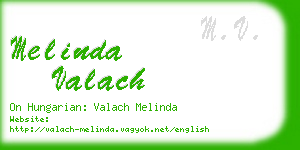 melinda valach business card